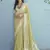 Sutriti olive green linen saree for women elegant festive ethnic party wear saree