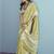 Sutriti olive green linen saree for women elegant festive ethnic party wear saree