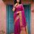 Women   s magenta soft silk saree with heavy zari traditional kanjivaram style wedding with blouse piece