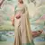 Sutriti beige gold tissue silk saree for women festive wedding party ethnic wear