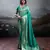 Sutriti women's teal green banarasi silk saree for festive party & wedding wear