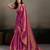 Sutriti women magenta purple woven tissue silk saree with mandala motifs