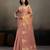 Sutriti women peach & gold woven tissue silk saree with mandala motifs