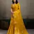 Sutriti women mustard yellow woven tissue silk saree with mandala motifs