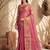 Sutriti rose pink tissue silk saree for women wedding festive party ethnic wear