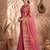 Sutriti rose pink tissue silk saree for women wedding festive party ethnic wear
