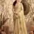 cream tissue silk blend saree for women wedding festive party ethnic wear