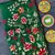 Green matka silk saree with heavy floral embroidery border with running blouse