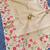 Beige matka silk saree  with heavy floral embroidery border with running blouse