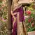 Sutriti women's deep purple paithani soft silk saree for festive party & wedding wear with blouse
