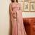 Sutriti rose pink tissue silk saree for women festive wedding party ethnic wear