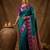Sutriti teal green banarasi soft silk saree for women wedding festive ethnic wear