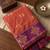 Sutriti red orange banarasi soft silk saree for women festive wedding ethnic wear