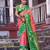 Sutriti rani pink soft silk saree with green border - festive wedding ethnic saree for women