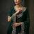 Green Color  Embroidery work of Beads & Sequins Work Satin Silk Saree
