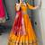 Golden Color Zari Weaving Work Paithani Silk Lehenga Choli With Unstitched Blouse