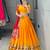 Golden Color Zari Weaving Work Paithani Silk Lehenga Choli With Unstitched Blouse