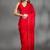 Red Color multi Embroidery Work  Satin Silk  Saree