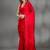 Red Color multi Embroidery Work  Satin Silk  Saree