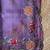 Lavender matka silk saree  with heavy floral embroidery border with running blouse