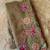 Brown matka silk saree  with heavy floral embroidery border with running blouse