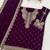 Purple georgette semi stitched suit with embroidery & sequence work