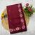 Red Color Malti Thread Embroidery work Silk Saree