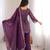 Wine color crunchy silk party wear palazo set