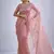 Pink color kanjivaram pure silk zircon cutdana & sequence handwork saree
