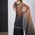 Gold & darkgrey color fendi satin silk peding zircon handwork saree