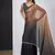 Gold & darkgrey color fendi satin silk peding zircon handwork saree