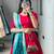 Firozi Color Zari Weaving Work Paithani Silk Lehenga Choli With Unstitched Blouse