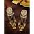 Peora gold plated chandbali earrings for women & girl