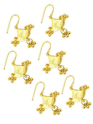 Set of 6 gold plated kundan juda pins head jewellery 6