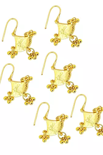 Set of 6 gold plated kundan juda pins head jewellery