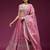 Pink Embroidered Wedding Lehenga Choli with Dupatta.