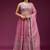 Pink Embroidered Wedding Lehenga Choli with Dupatta.