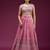 Pink Embroidered Wedding Lehenga Choli with Dupatta.