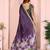 Wine printed art silk designer pallu saree