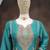 Turquoise color embroidery work fendy silk wedding wear salwar suit