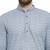 Light grey chikankari cotton embroidery men kurta