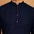 Navy blue chikankari cotton embroidery men kurta