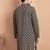 Navy blue chikankari cotton embroidery men kurta