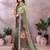Light green printed art silk designer pallu saree