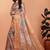 Multicolor printed art silk designer pallu saree