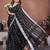 Black color linen cotton silver zari border & weaving saree with un-stitched blouse
