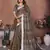 Mehendi color linen cotton silver zari border & weaving saree with un-stitched blouse