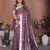 Purple color linen cotton silver zari border & weaving saree with un-stitched blouse