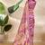 Baby pink printed art silk designer pallu saree