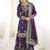 Purple color designer heavy faux georgette sequins embroidered work readymade suit